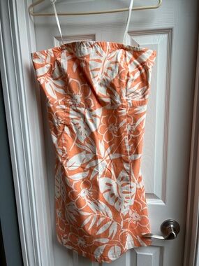 Vineyard Vines Tropical Strapless Dress